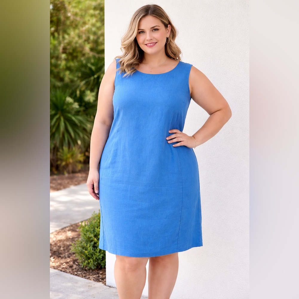 Kim Rogers Vibrant Blue Midi Dress